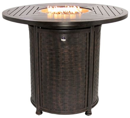 OUTDOOR PATIO 50 Round Bar Height Fire Table - Series 4000