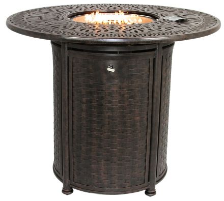 OUTDOOR PATIO 52 Round Bar Height Fire Table - Series 2000